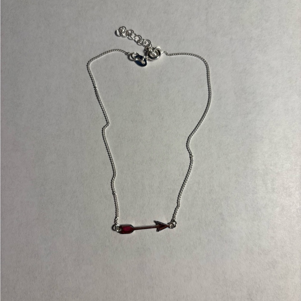 Silver anklet with Arrow Accent